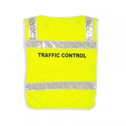 QLD Traffic Control Poncho with White Reflective Tape