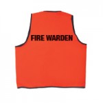 Fire Warden on Back +$6.50