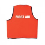 First Aid on Back - White +$6.50