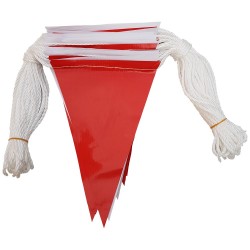Red and White Safety Bunting Flags